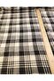 Plaid Woven Fabric in Cream and Black Colors 145X260Cm - 3