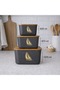 3-Pack Black Storage Container - 5