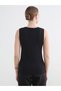 Vizyon New Season Black Appliqué Detailed Women's Knitwear Sweater - 4