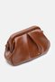 Women's Tan Chain Strap Soft Textured Daily Stylish Clutch Hand, Arm and Shoulder Bag - 4
