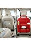 Car Back Seat Organizer with Tissue Box Holder & Cup Holders – PU Leather Auto Seat Back Storage - 5