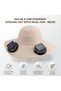 Solar Fan Sun Hat for UNISEX – Wide Brim Outdoor Fishing Hat - 4