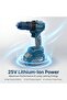25V Lithium-Ion Power, 1800 RPM, 55Nm High Torque Output Brushless Cordless Drill Set - 2