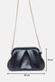 Women's Navy Blue Chain Strap Soft Textured Daily Stylish Clutch Hand, Arm and Shoulder Bag - 6