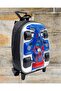 Children's Travel Suitcase Kindergarten Nursery Bag with Squeegee and Wheels Formula Racing Car Printed School Bag - 2