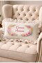 My Dear Mother Decorative 30X50 cm |   Ruffled Floral Pattern Throw Pillow |   Mother's Day Gift Pillowcase - 3