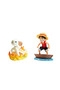 ONE PIECE LOG STORIES-MONKEY.D.LUFFY & GOING MERRY- WORLD COLLECTABLE FIGURE