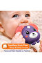 Baby Rattle Teether Toy with Gentle Rattling Sound, Colorful Beads, Easy-Grip Anti-Skid Handle, - 2