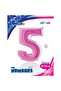Foil Number Balloon 100 cm Fuchsia 5 - 2
