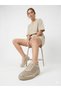 Women's Knitted Detailed Sneaker Casual Comfortable Thick Sole Sports Shoes - 2
