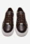 Men's Thick Sole Lace-Up Casual Shoes Real Leather Mc 23279 Brown - 5