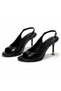 Women's Patent Leather Heeled Shoes 8 cm Thin Heel Stylish Daily & Evening Wear