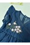 Floral Embroidered Denim Jumpsuit - 4