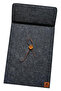 Felt Tablet Case and File Carrying Bag - Minimalist Design with Button Closure - 5
