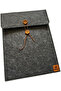 Felt Tablet Case and File Carrying Bag - Minimalist Design with Button Closure - 4