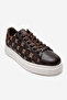 Men's Thick Sole Lace-Up Casual Shoes Real Leather Mc 23279 Brown - 3
