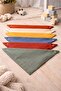 100% Cotton Muslin Fabric / with Snap Fasteners / Pack of Solid Color / Baby Drool Bib & Scarf (6 Pieces) - 2