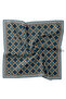 Crystal Scarf Diamond Pattern Petrol Blue - 3