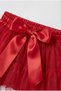 Girl's Carnival Red Tulle Skirt - Layered with Bow Detail - 5