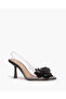 FLOWER DETAIL SLINGBACK IN BLACK