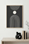 Natural Wood Framed Abstract Painting I Huhu1441 - Single Painting Natural Wood Frame
