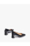 SQUARE TOE PUMP IN BLACK - 5