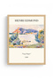 Natural Wood Framed Abstract Landscape Patterned Painting - Vibrant Tones |   Huhu1149 - 2