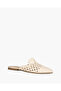 BRAIDED FLAT MULE IN NATURAL - 3