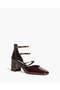 STRAP HEELS IN BURGUNDY - 2