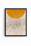 Natural Wood Framed Abstract Painting I Huhu1278 - 2