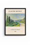 Black Wooden Framed Nature Landscape Painting - Pastel Tones |   Huhu1161 - Single Table Black Frame - 2