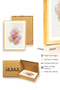 Natural Wood Framed Floral Pattern Painting - Pastel Tones |   Huhu1013 - 3