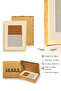 Natural Wood Framed Abstract Painting I Huhu1466 - Single Painting Natural Wood Frame - 3