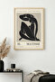 Natural Wooden Framed Minimal Black and White Patterned Painting - Abstract |   Huhu1116