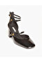 STRAP HEELS IN BLACK - 6