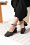 Black patent leather women's high heeled shoe tr18ms16a - 5