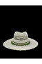 STRAW HAT WITH BELT DETAIL