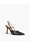 HIGH HEEL SLING BACK IN BLACK - 4