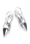 Pointed Toe Low Heeled Patent Leather Women's Evening Dress Shoes - 8