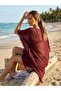 YAZ MODASI OVERSİZE BORDO PAREO - 4