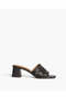 MID HEELED MULE IN BLACK