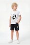 The More Print Detailed Capri Round Neck Summer Boys' Top and Bottom Set - 6