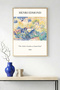 Natural Wood Framed Abstract Nature Landscape Painting - Vibrant Tones |   Huhu1150 - Single Table Natural Wood Frame