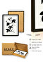 Natural Wood Framed Floral Patterned Painting - Minimal |   Huhu1323 - 3