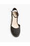 BLACK ON BLACK SUEDE WEDGE - 5
