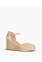 GLITTERED FABRIC WEDGE - 2