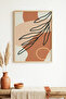 Natural Wood Framed Abstract Painting I Huhu1385 - Single Painting Natural Wood Frame