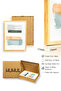 Natural Wood Framed Abstract Colorful Painting - Vibrant Tones |   Huhu1473 - Single Table Natural Wood Frame - 3