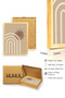 Natural Wood Framed Abstract Painting I Huhu1143 - Single Painting Natural Wood Frame - 3