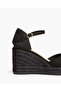 BLACK ON BLACK SUEDE WEDGE - 2